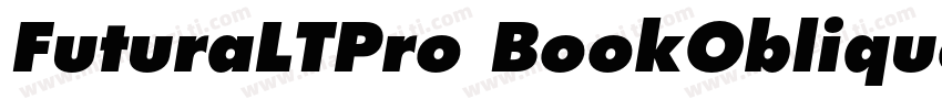 FuturaLTPro BookOblique字体转换